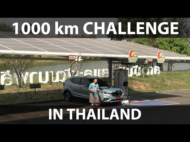 MG ZS EV 1000 km challenge in Thailand