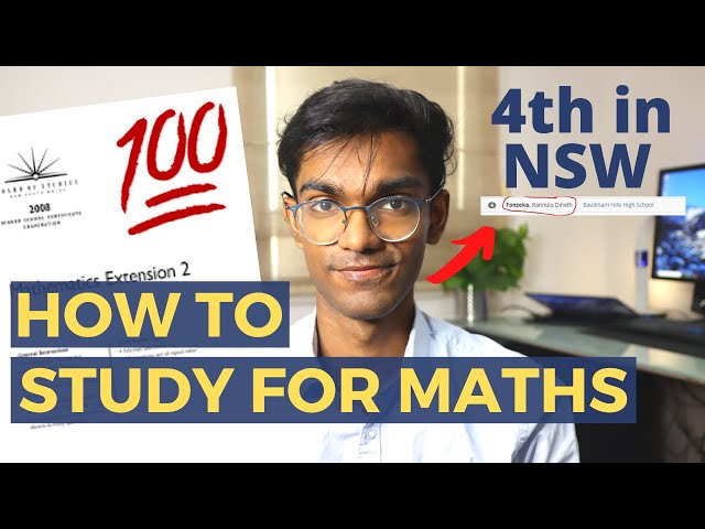 How I get 100% in Maths Exams | How to Study for Maths