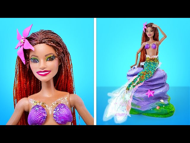 From Doll To Mermaid! Amazing Doll Transformation