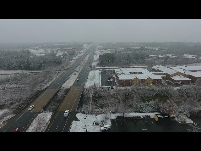 Drone flying in the SNOW! (Fort Oglethorpe, GA)
