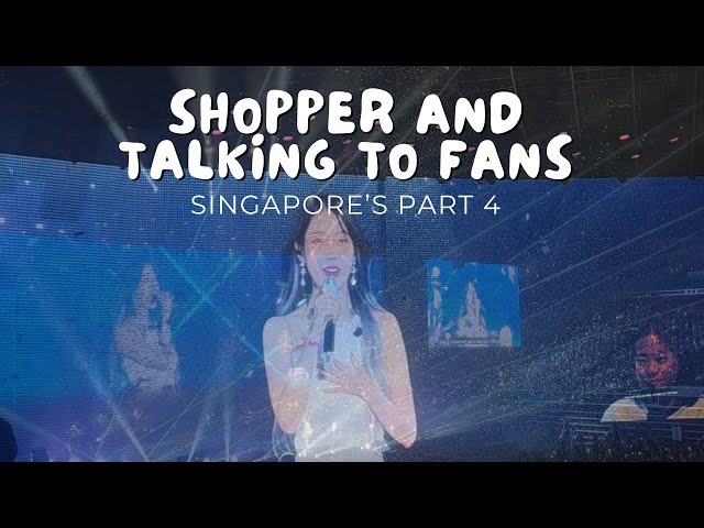 240421 IU Singapore Concert Shopper And Talking To Fans