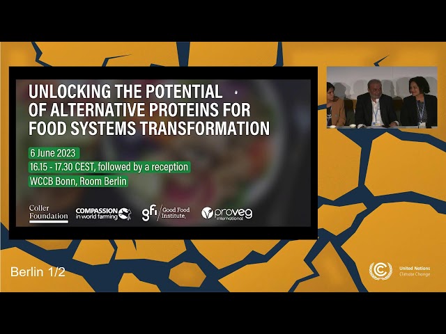Unlocking the Potential of Alternative Proteins for Food Systems Transformation