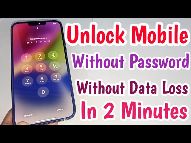 Unlock Mobile Without Password & Data Loss | How To Unlock Android Phone Forgot Password Lock