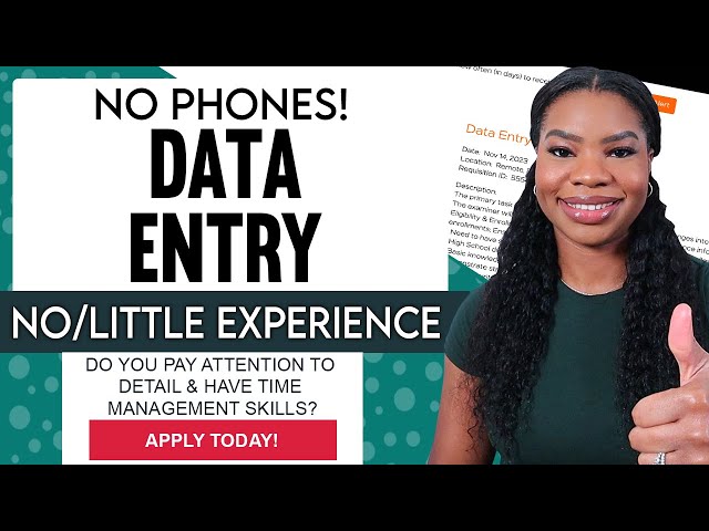 📵 No Phone Calls! $17.50/Hour Data Entry Work-From-Home Jobs - No Experience Enrollment Rep!