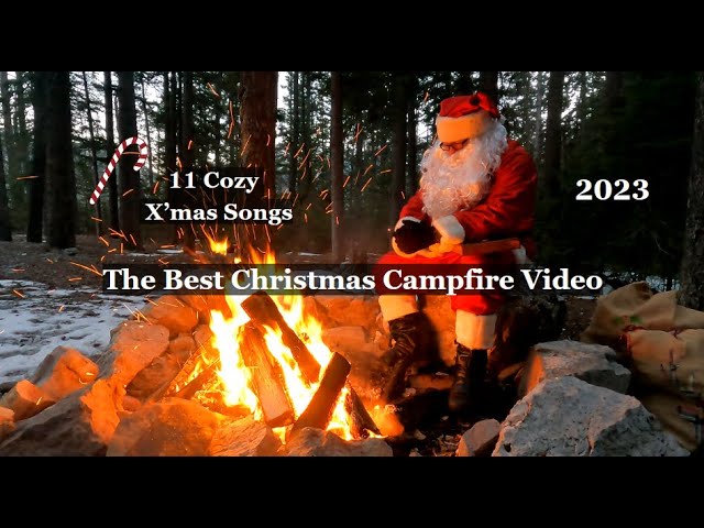 [サンタの焚き火動画と美しいクリスマス１１曲BGM] 心温まるクリスマスのバックグランド映像