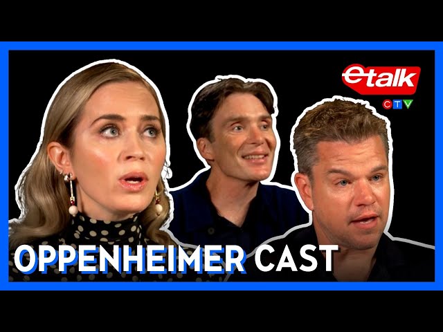 Oppenheimer cast reacts to Cillian Murphy in the movie | Etalk Interview