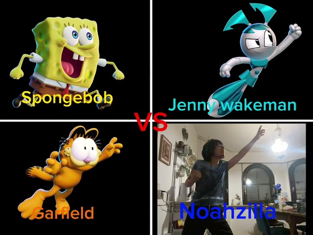 Me vs SpongeBob vs Jenny vs Garfield