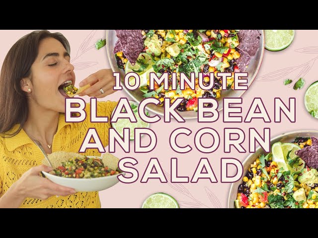 10-Minute Black Bean and Corn Salad Recipe - Two Spoons
