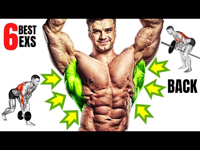 6 BEST BACK  EXERCISES TO GET WIDTH AND THICKNESS  BACK FAST / MUSCULATION DOS LARGE RÉSULTAT RAPIDE
