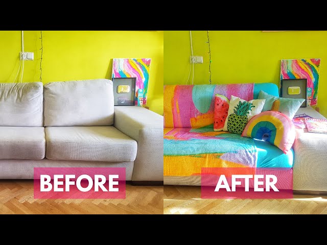 6 Couch Makeover Ideas | Colorful Home Makeover Ideas  | JOYCY