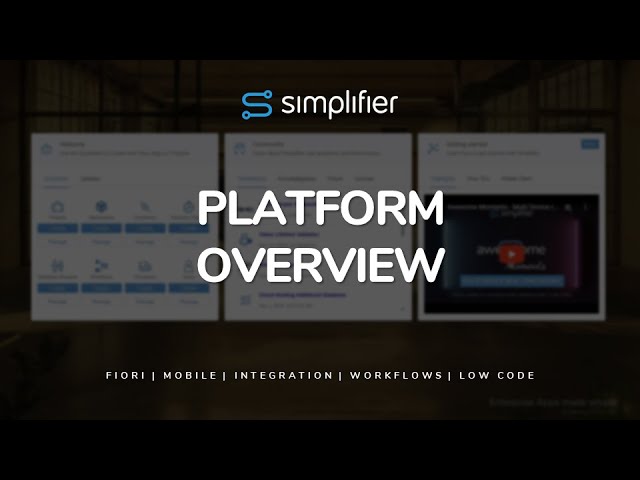 Simplifier Platform Overview