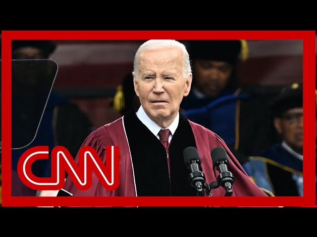 Biden addresses Israel-Hamas conflict during commencement speech