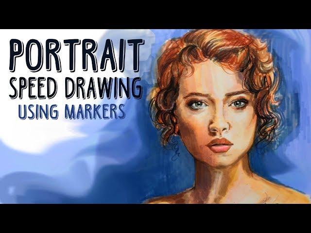 Portrait Speed Drawing || Prismacolor Markers