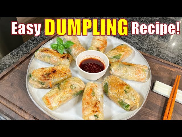 A new INCREDIBLE way to use rice paper, Rice Paper Dumplings | 초간단 라이스 페이퍼 만두만들기