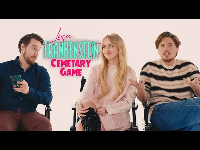 LISA FRANKENSTEIN Cemetery Game with Kathryn Newton & Cole Sprouse