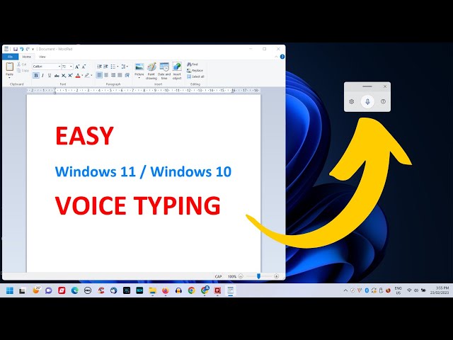 How to Use Voice Typing Windows 11 / Windows 10