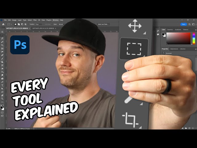 EVERY Tool in the Toolbar Explained and Demonstrated in Adobe Photoshop