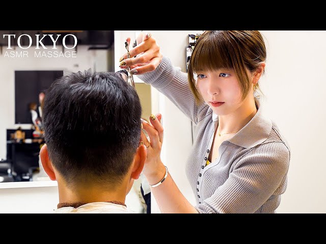 ASMR💈Her careful haircut, headspa, and massage were very soothing.