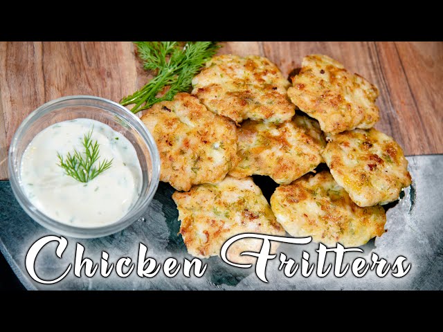Cheesy Chicken Fritters - Easy Recipe that makes Chicken Juicy | Food Recipes