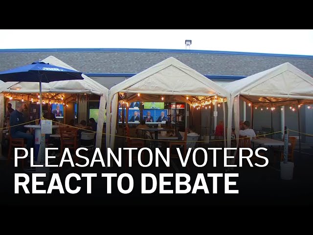 Pleasanton Voters React to Debate, Though Few Remain Undecided