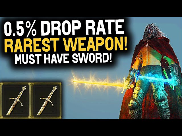 Elden Ring RAREST WEAPON EVER "0.5% DROP RATE" - Must Have Rare Weapon in Elden RIng