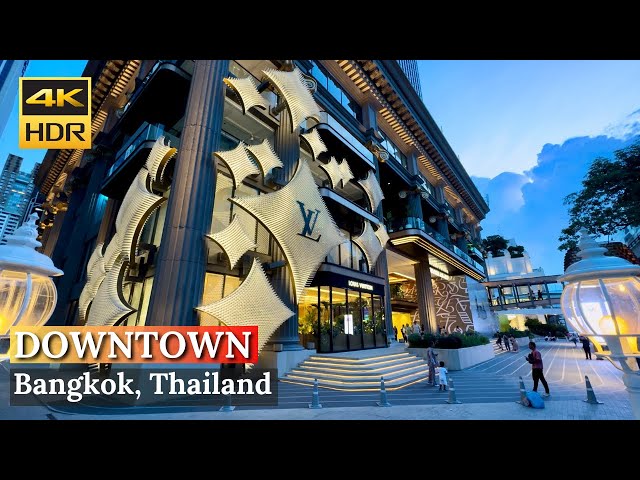 [BANGKOK] Downtown Walk From LV The Place Bangkok at Gaysorn Amarin to Pratunam | Thailand [4K HDR]