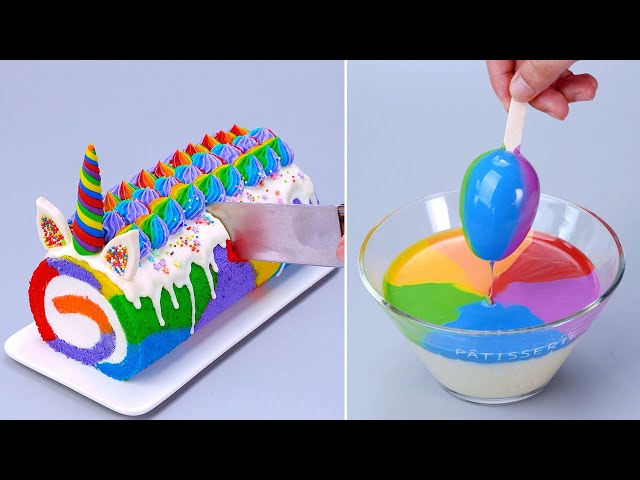 Top Fancy Rainbow Cake Decorating Tutorials | Beautiful Cake Decorating For Party