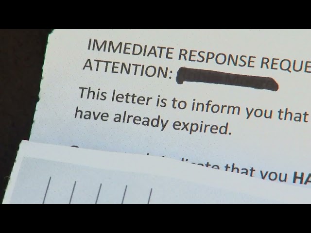 Fake vehicle registration notices causing headaches for some drivers