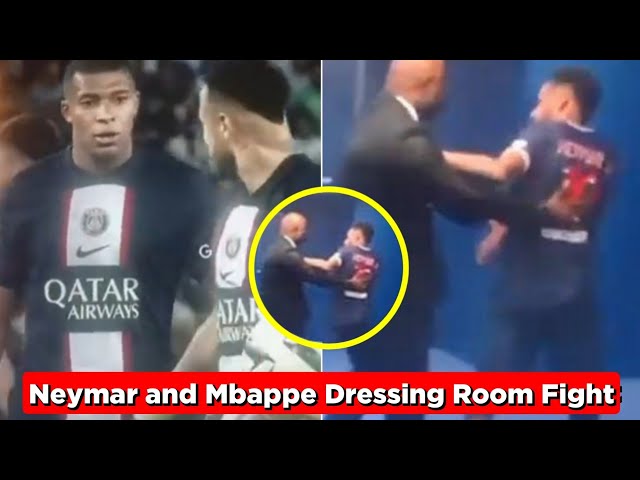 Neymar and Mbappe Dressing Room Fight after Neymar refuses to give Mbappe Penalty