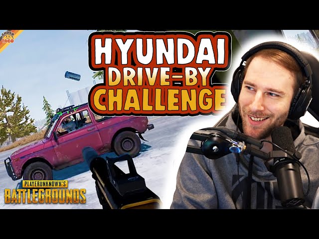 chocoTaco Attempts the Hyundai Drive-By Challenge...Again - PUBG Solos Gameplay