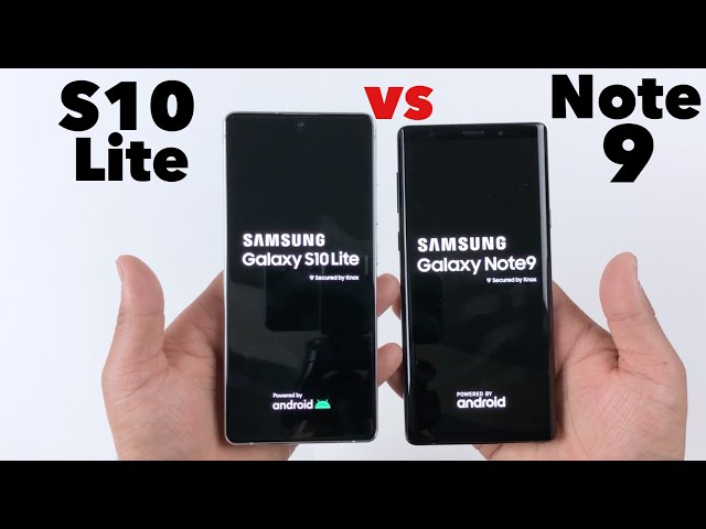 SAMSUNG S10 Lite vs Note 9 Speed Test