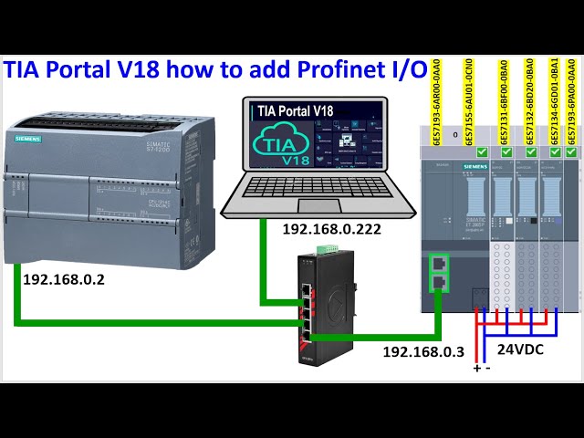 How to configure Profinet I/O ET200SP with PLC S7-1200 via TIA Portal V18