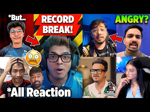 All SHOCKED on Jonathan RECORD BREAK..😳 Mazy Reply to SCOUT😯 GodL,Clutchgod,Payal Gaming,Neyoo,S8uL