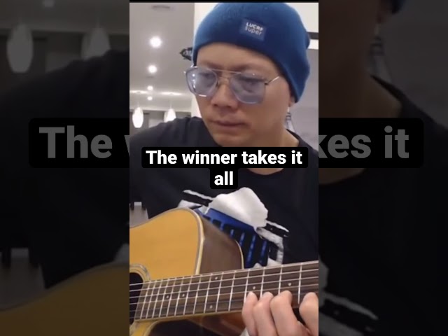 The winner takes it all intro acoustic guitar