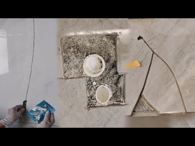 Tile Crack Repair & Tile Hole Mistake Repair | Amazing RESTORATION