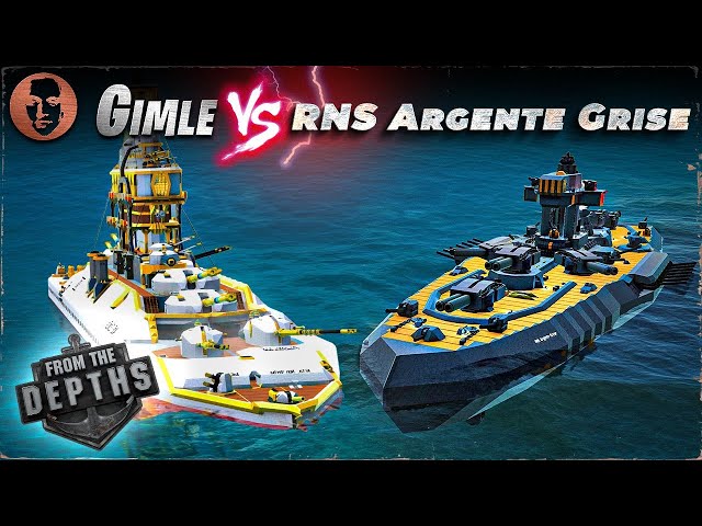 Gimle VS. RNS Argente Grise - From the Depths Battleship Battle
