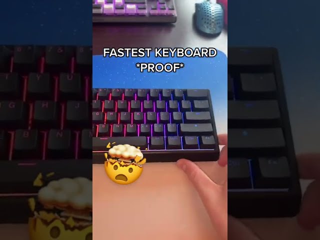 what the FASTEST keyboard looks like