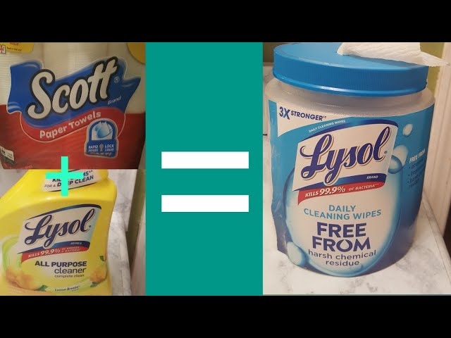 DIY/HOW TO MAKE LYSOL WIPES  with items you have already/DISINFECTING YOUR HOME/2020