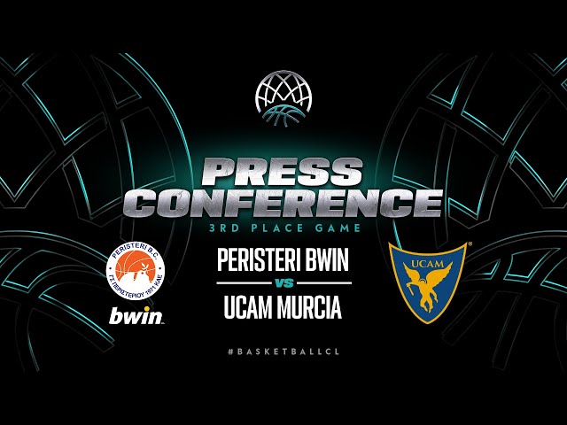 Peristeri bwin v UCAM Murcia | 3rd Place Game Press Conference | #BasketballCL 2023-24