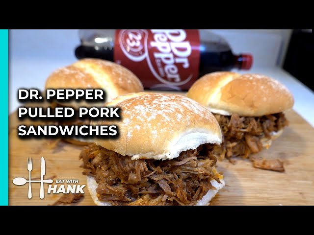 Slow Cooker Dr Pepper Pulled Pork Sandwiches