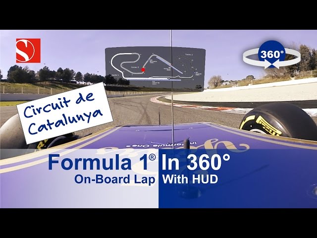 SPECTACULAR: 360° F1 On-Board Lap with HUD - Sauber F1 Team