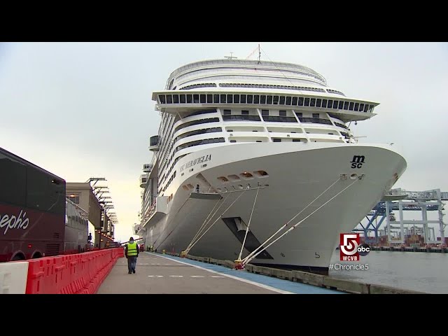 Step aboard the the largest cruise ship to dock in Boston