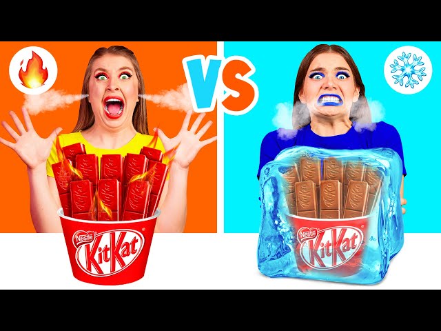 Hot vs Cold Food Challenge by DuKoDu