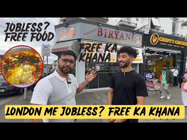Good News ✅ | Jobless in London? Free Food for you | biryani shop offering jobs for jobless students
