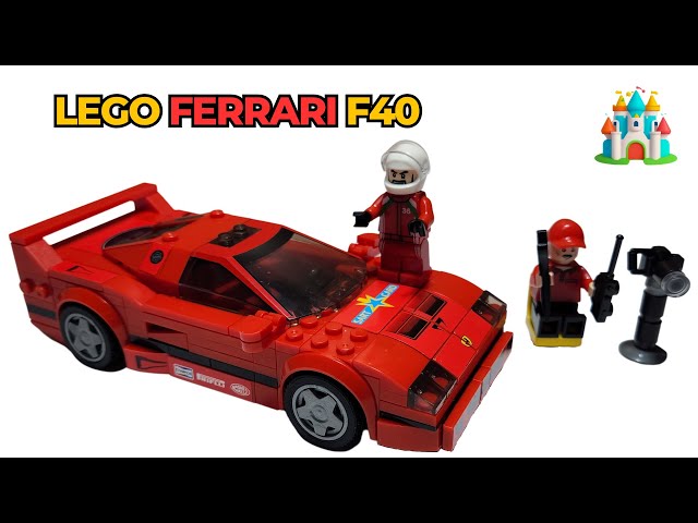 NON LEGO Speed Champions Ferrari F40 - LEGO Speed Build