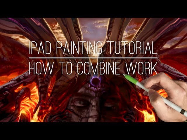 Apple Pencil drawing tutorial - HOW TO COMBINE PIECES TO MAKE NEW WORK