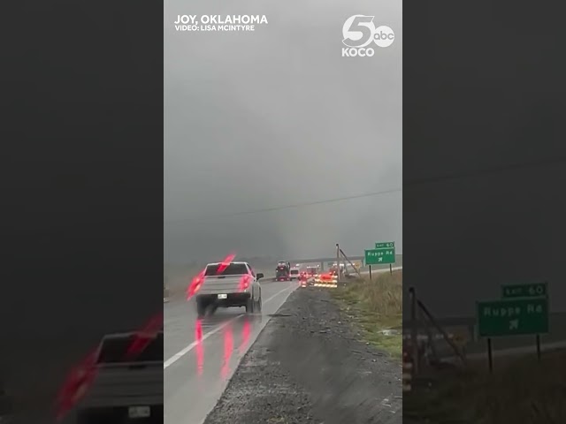 Tornado caught on camera on I-35 in Oklahoma