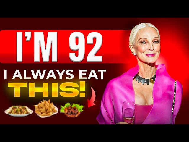 92 Yrs Carmen Dell'Orefice Still Looks 58 🔥 I Eat This For Health and Longevity! #antiagingfoods