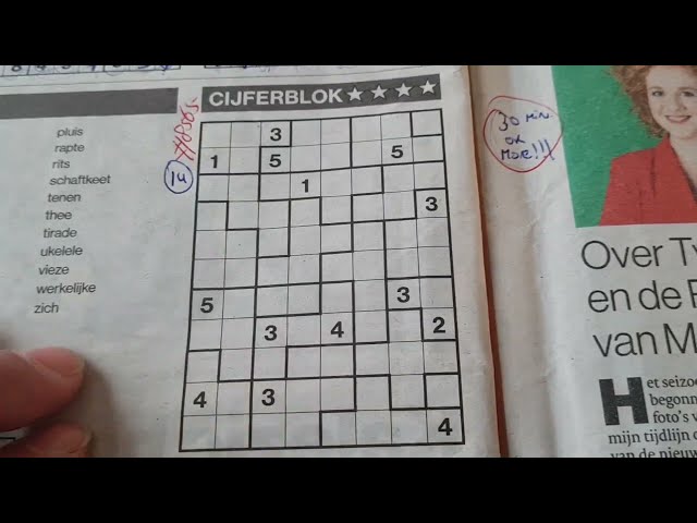 (#8565) Sunday. Tectonic01 Sudoku puzzle. Bonus Extra edition. 05-19-2024 Extra part 4 of 4