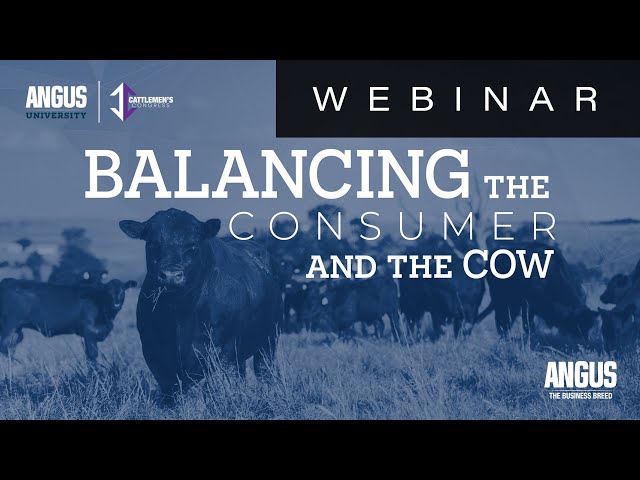 Balancing the Consumer and the Cow | WEBINAR - Jan. 16, 2024